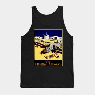 Imperial Airways Vintage Advertised Travel and Tourism Print Tank Top